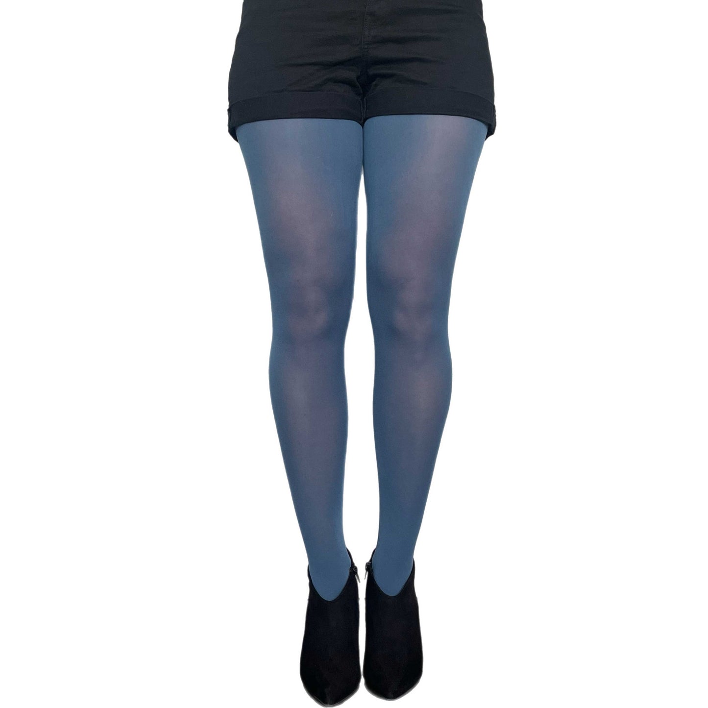 Blue Denim Opaque Tights