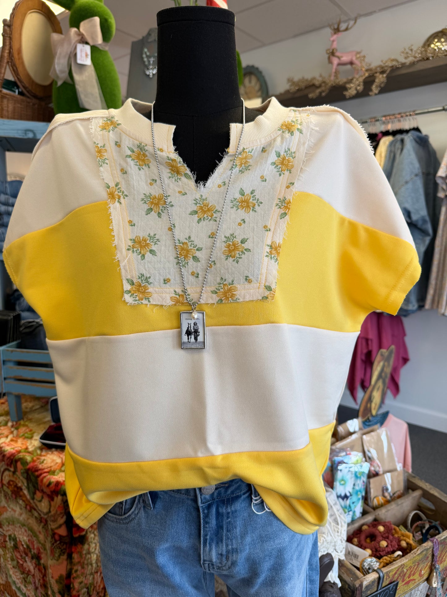 Quilted Colorblock Top