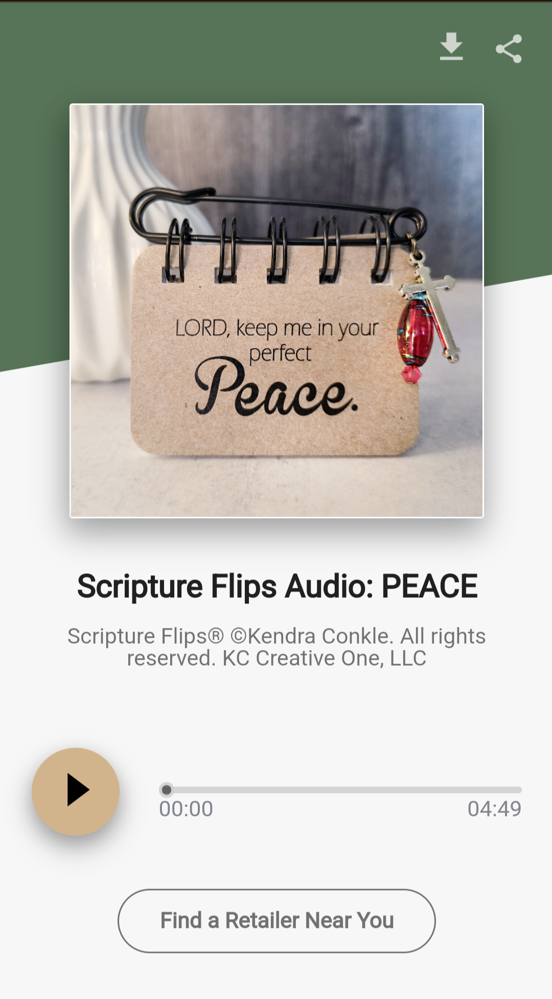 Peace Scripture Flip