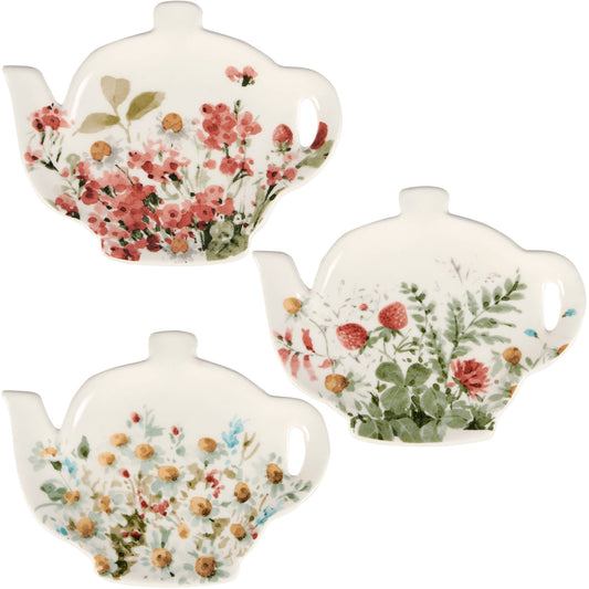 Florals Tea Bag Holder Set