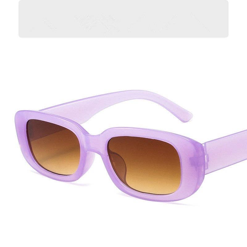 Fashion Sunglasses With Small Frame And Wide Legs