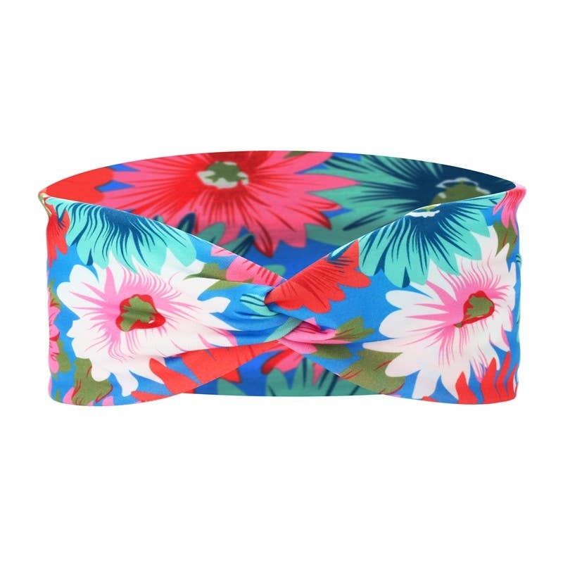 Printed Cross Tie Headband