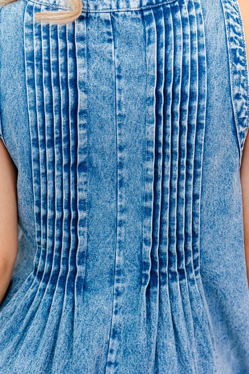 Starstruck Sparkle Denim Romper