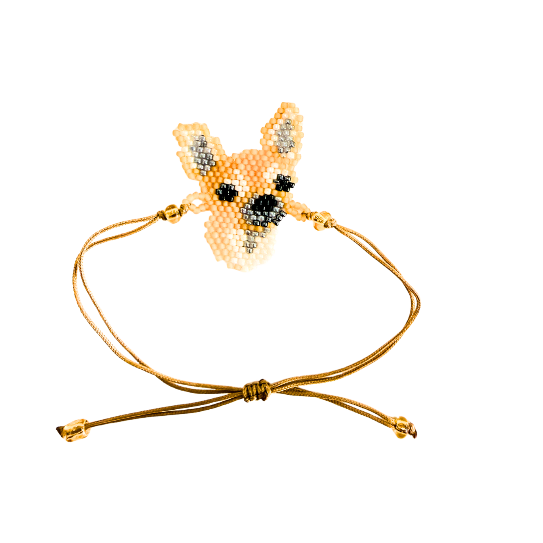 Beaded Dog Bracelet- Chihuahua