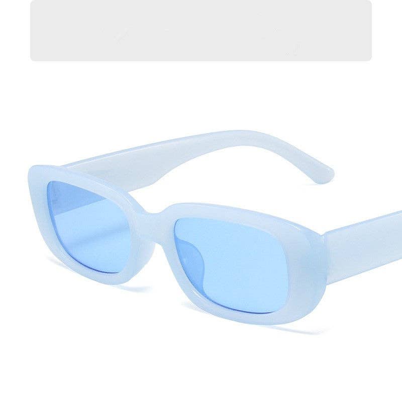 Fashion Sunglasses With Small Frame And Wide Legs