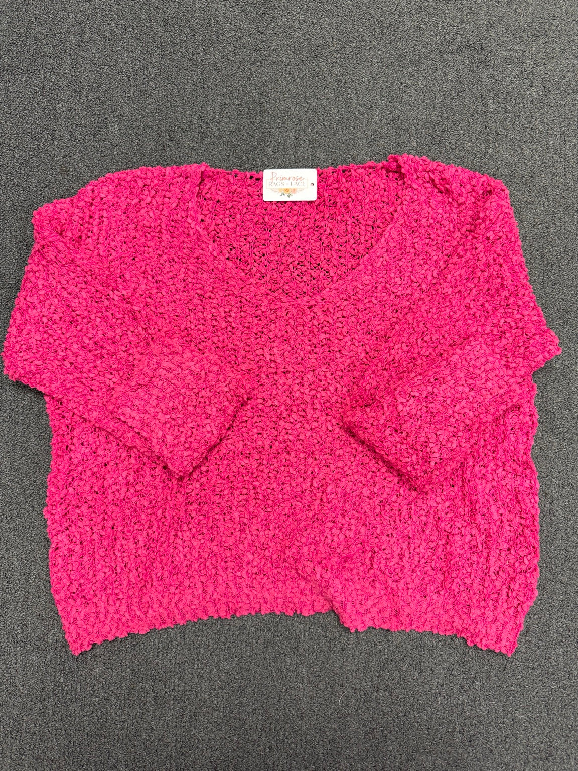 Berry Kiss Popcorn Sweater