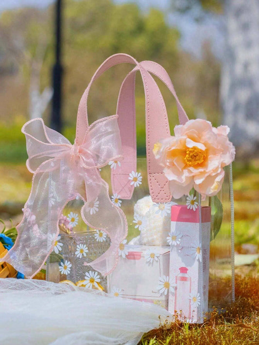 Tea Party Gift Bag with Pink Handle