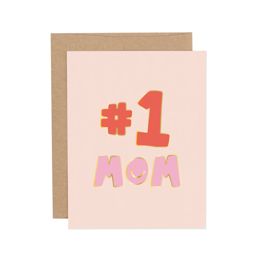 Number 1 Mom Mother's Day Card