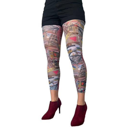 Brooklyn Pattern Footless Tights