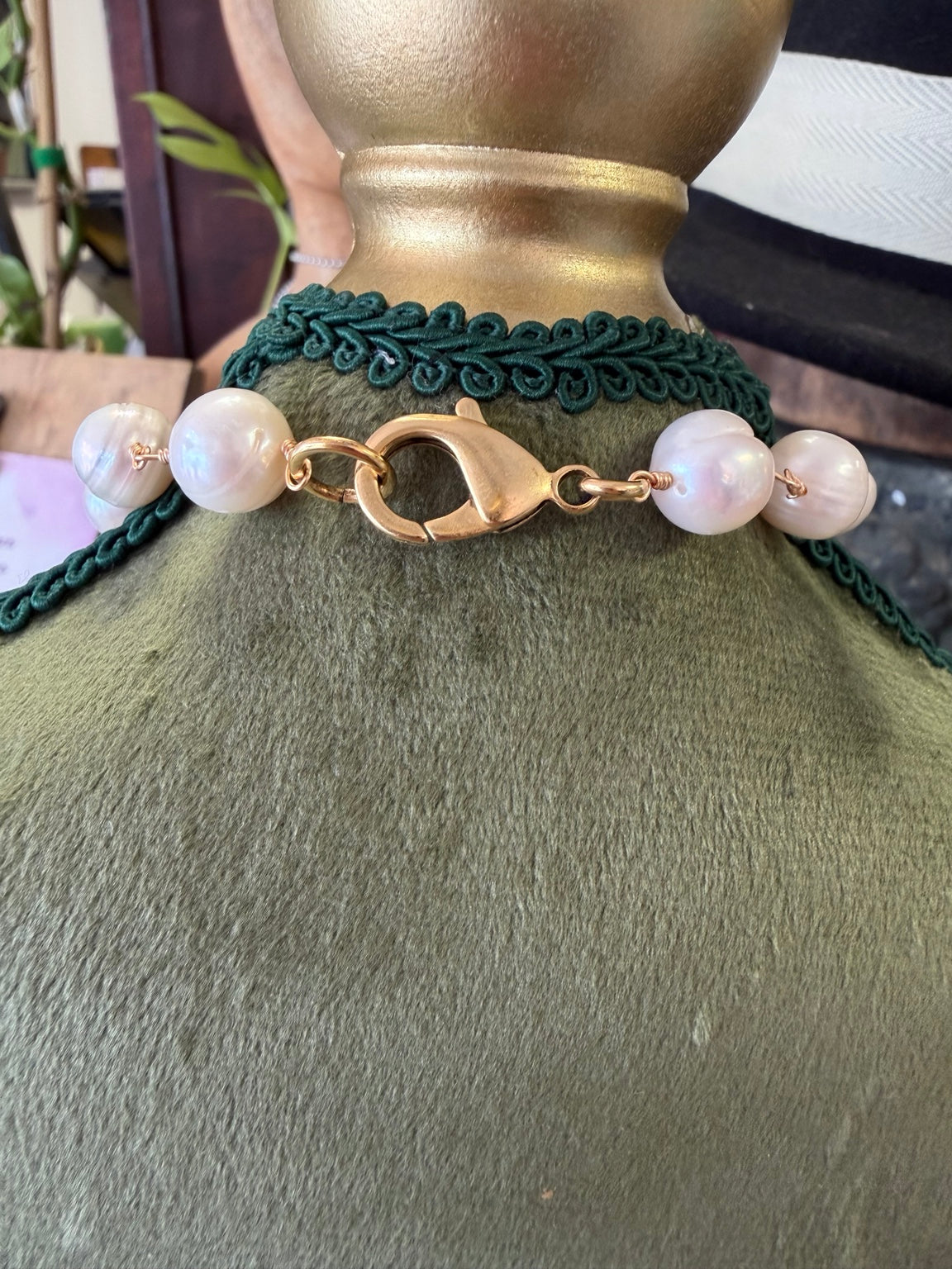 Pearl Bee Statement Necklace