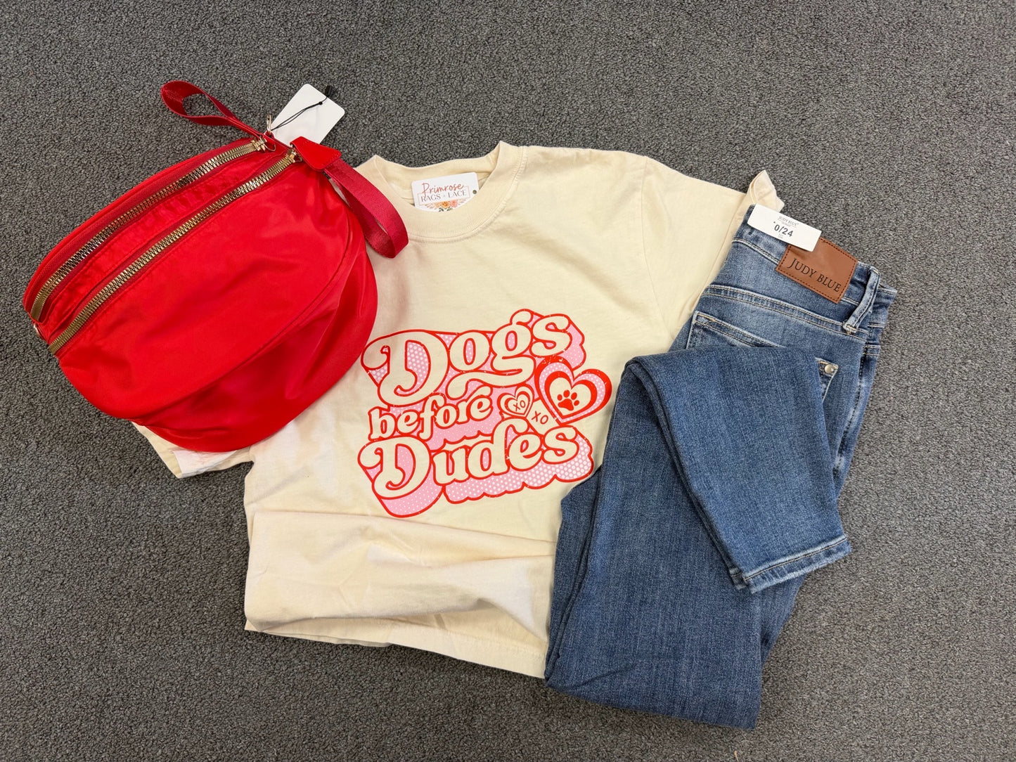 Dogs Before Dudes Valentine’s Graphic Tee