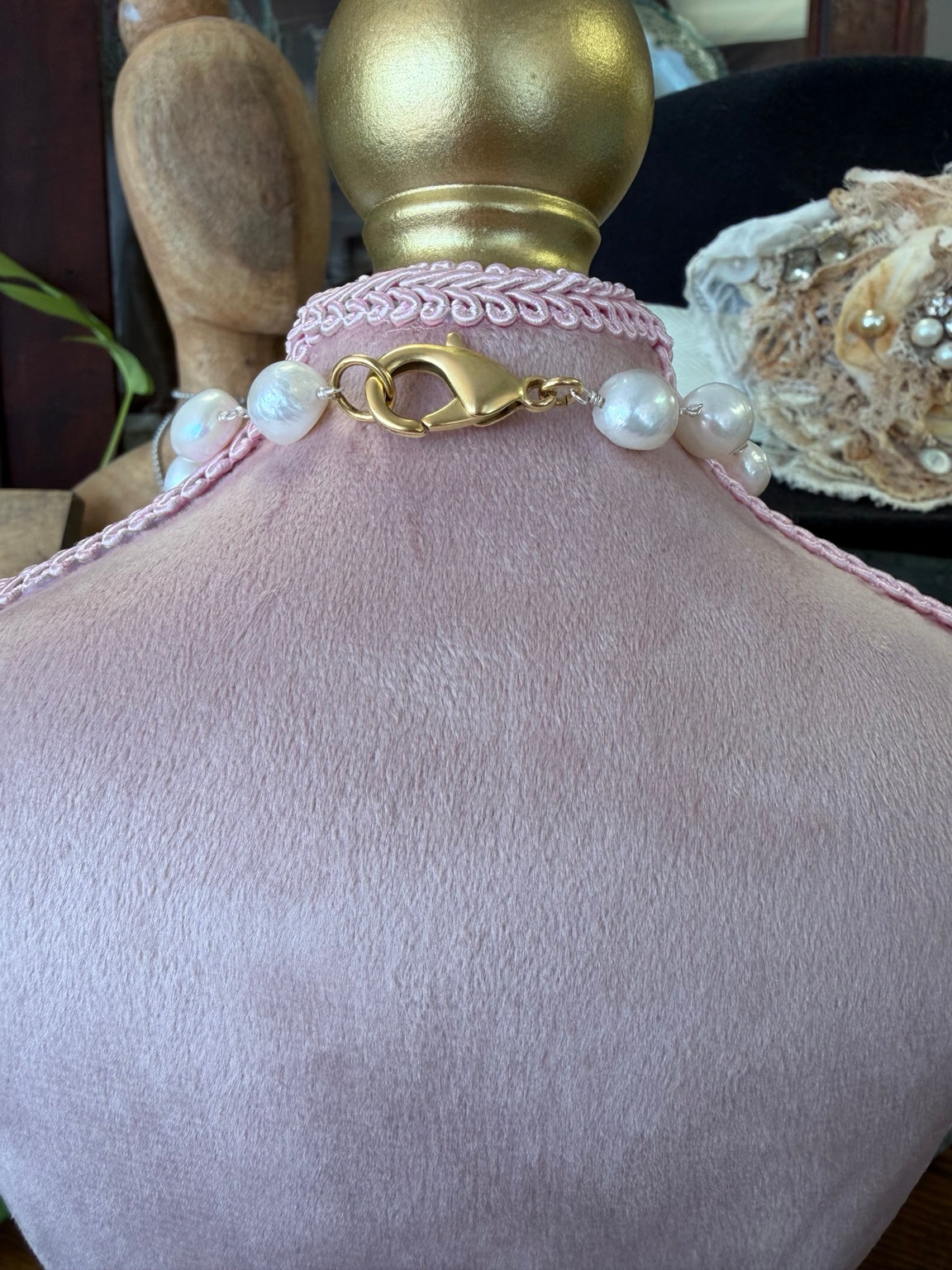 Mustard Seed Horse Coin Statement Necklace