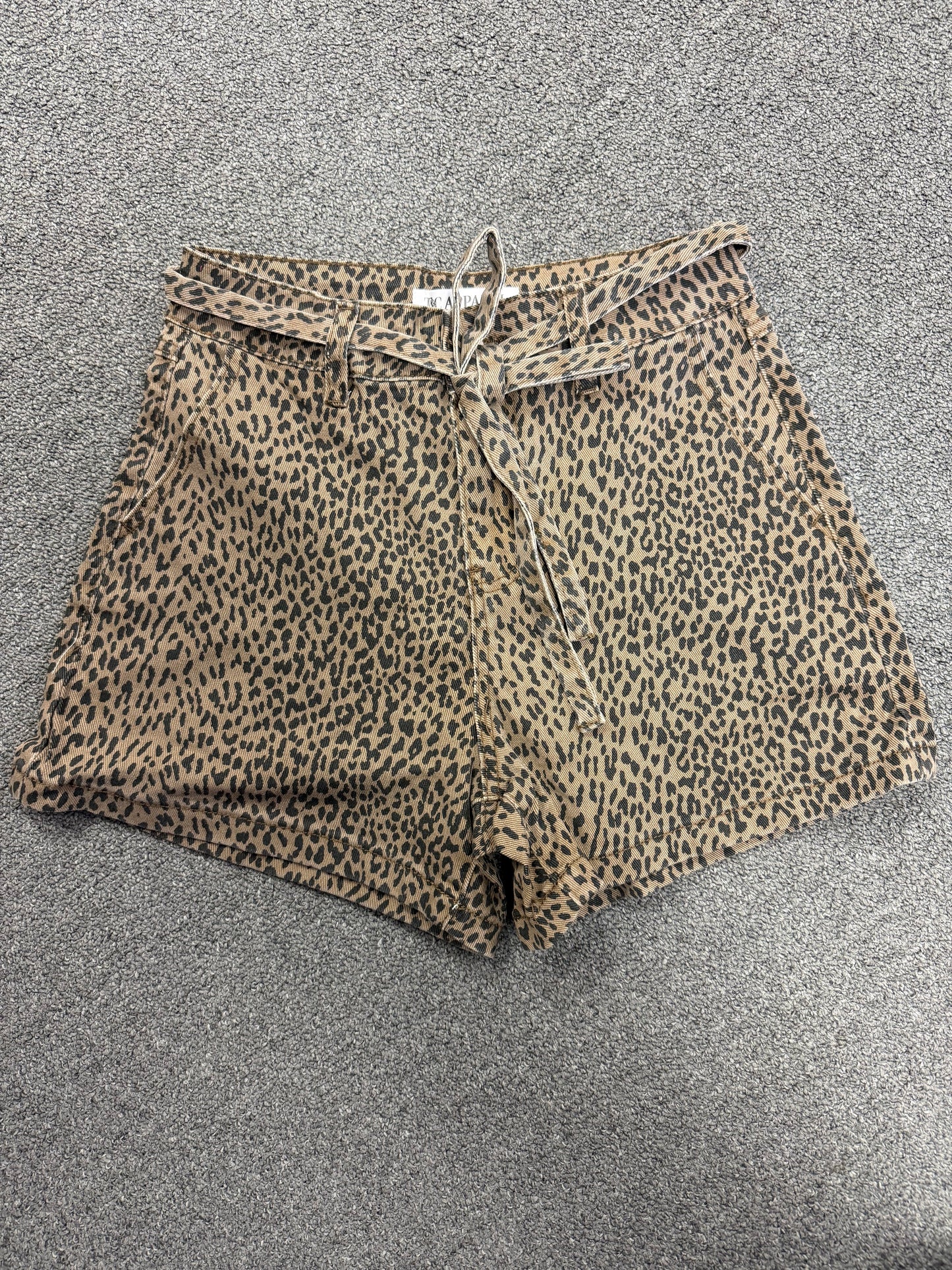 Wild Side Paperbag Leopard Shorts