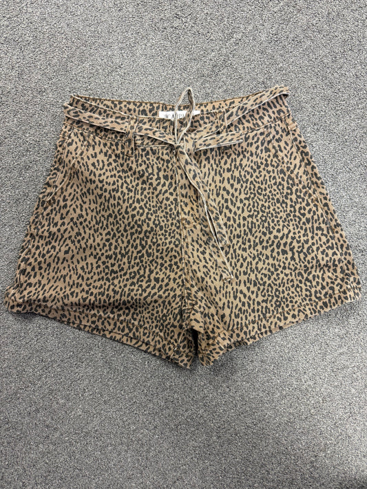 Wild Side Paperbag Leopard Shorts
