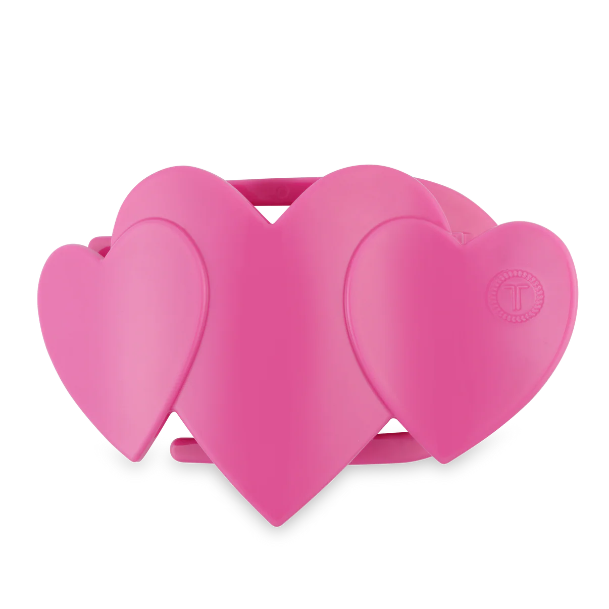 Teleties Pink Heart to Heart Flat Hair Clip