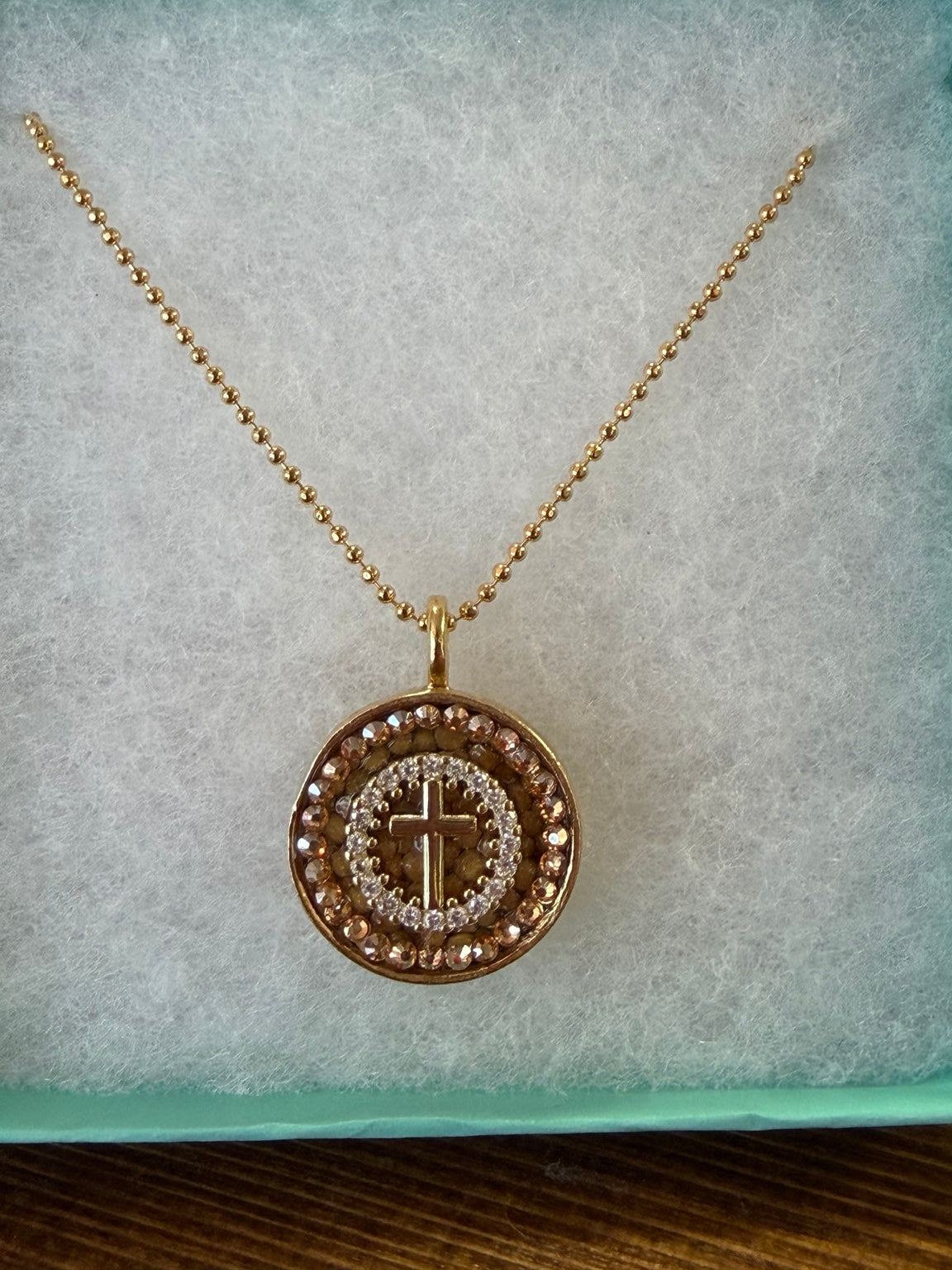 Mustard Seed Answered Prayers Round Necklace