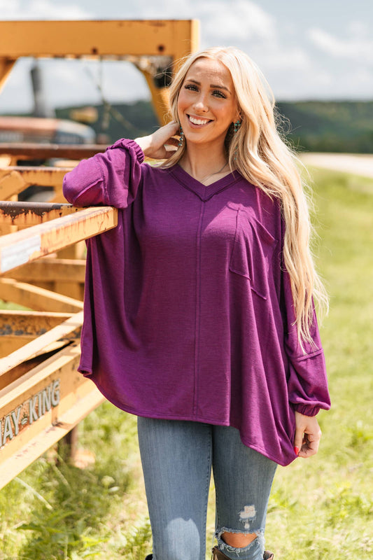 Soft Relaxed Draped Top