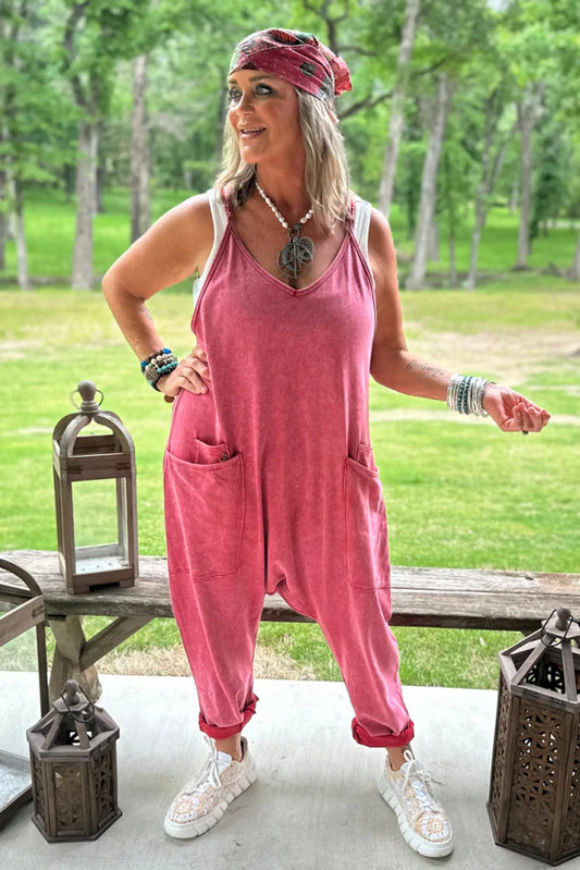 Jaded Gypsy Can't Miss This Romper - Vintage Scarlet