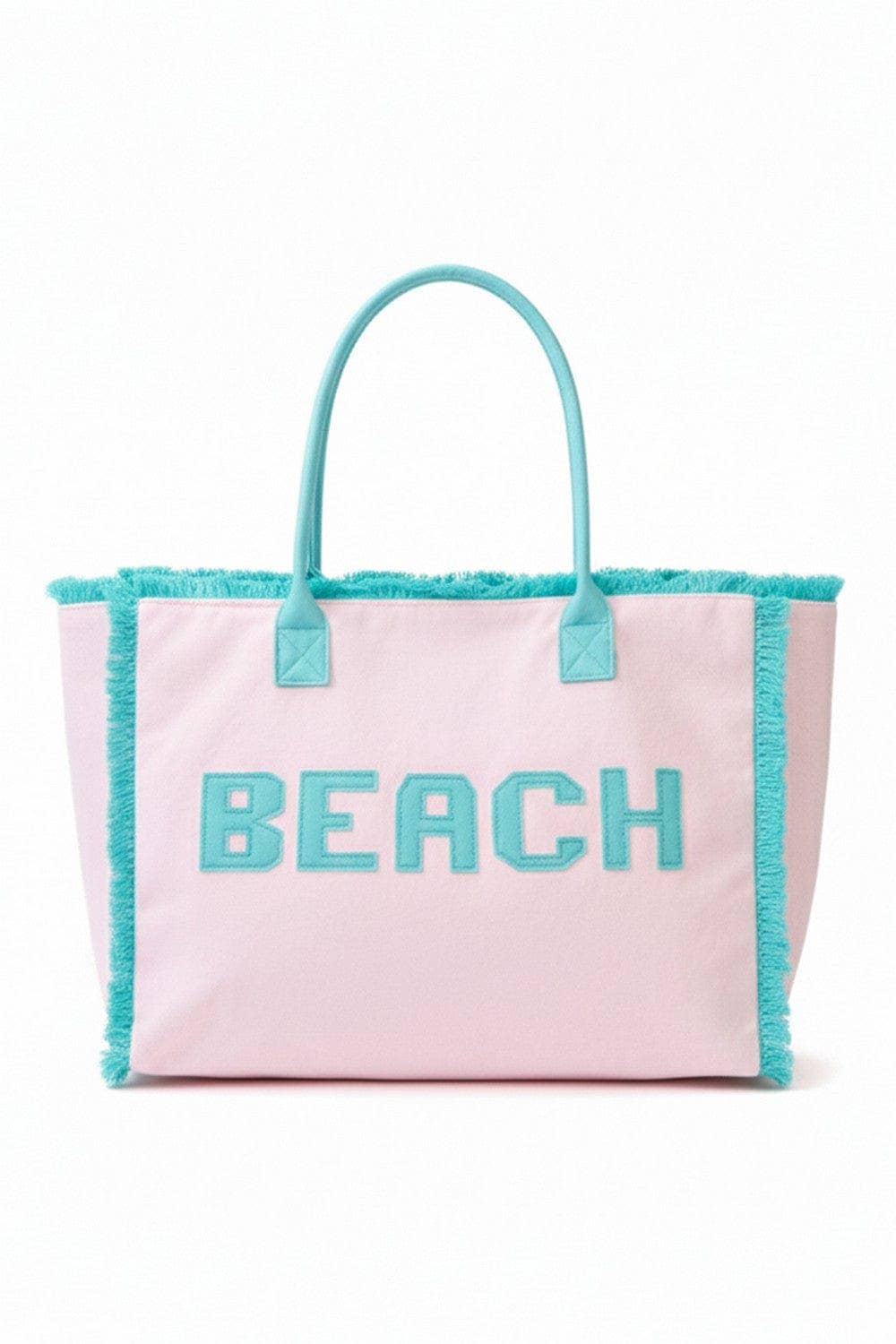 MB0330 Terry Cloth Fringe Beach Tote Bag