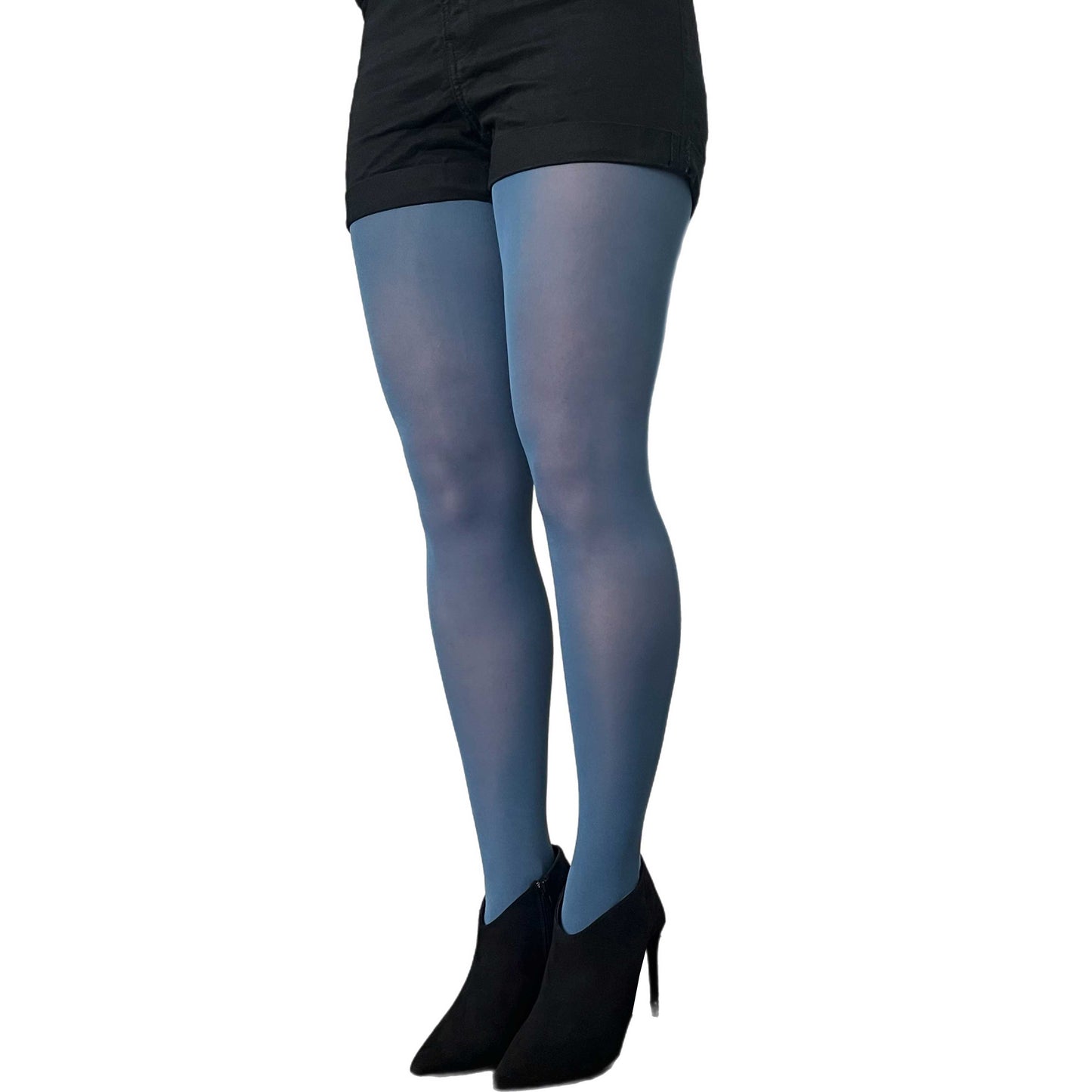 Blue Denim Opaque Tights