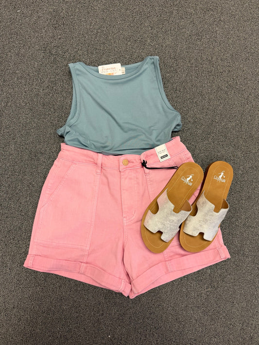JB Pink Denim Shorts