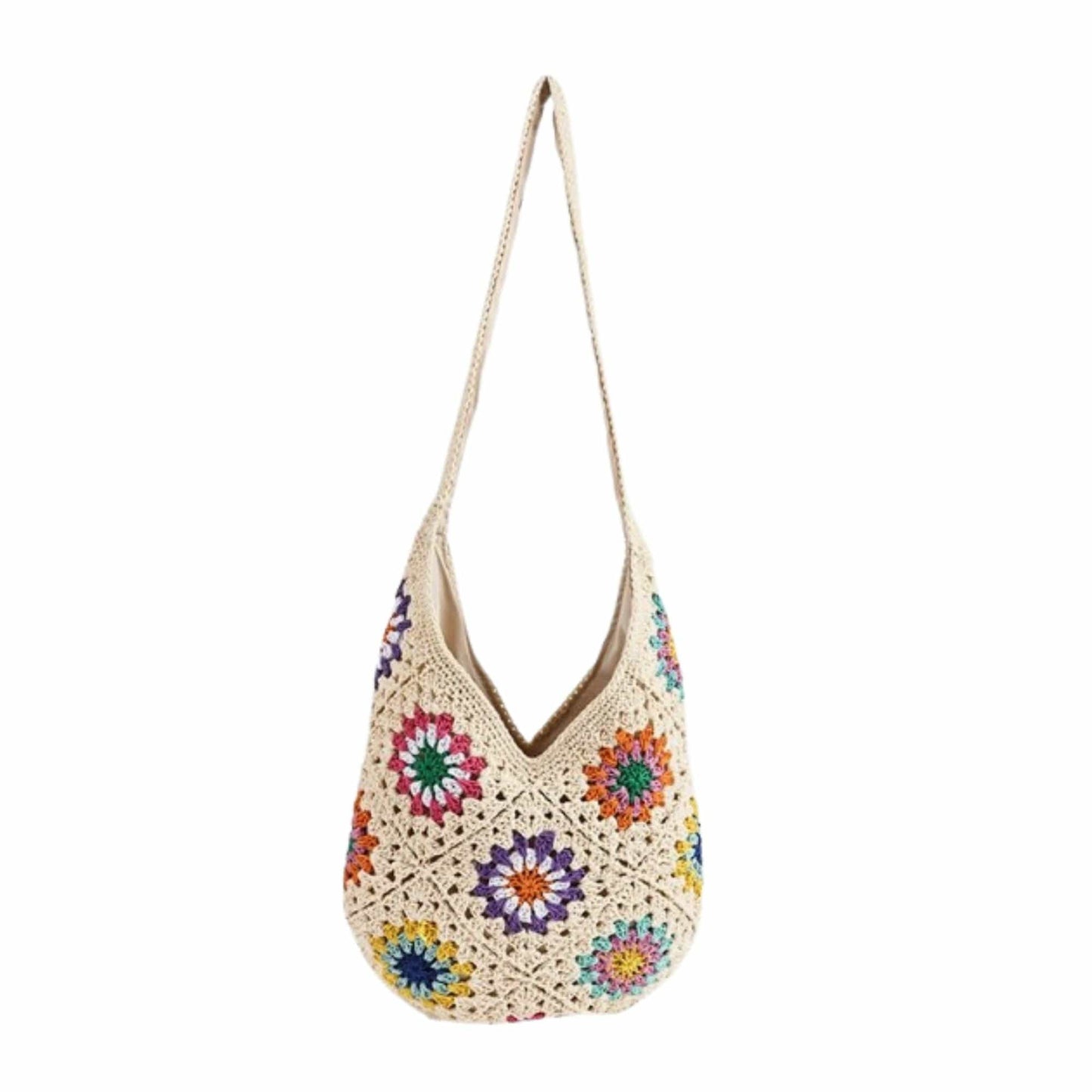 SF252109 Millie Granny Square Chic Hobo Crossbody
