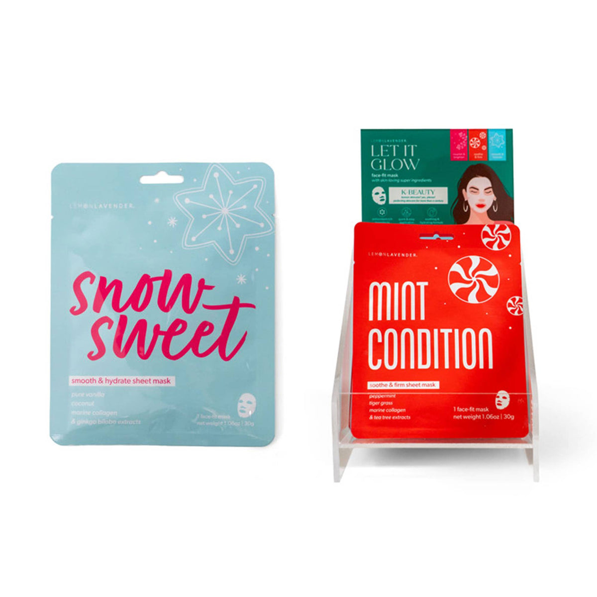 Lemon Lavender Let It Glow Holiday Face Masks