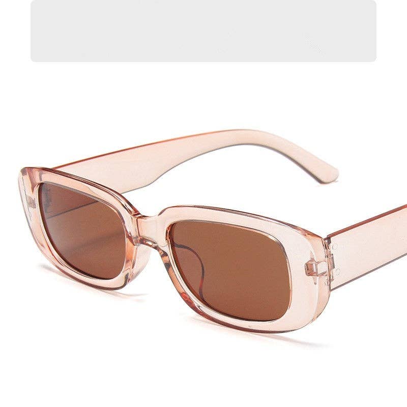 Fashion Sunglasses With Small Frame And Wide Legs