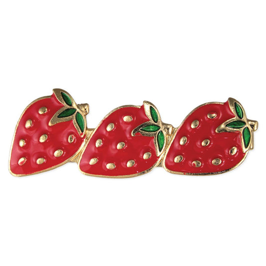 Berry Bunch Enamel Strawberry Hair Clip
