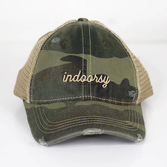 Indoorsy Camo Trucker Hat