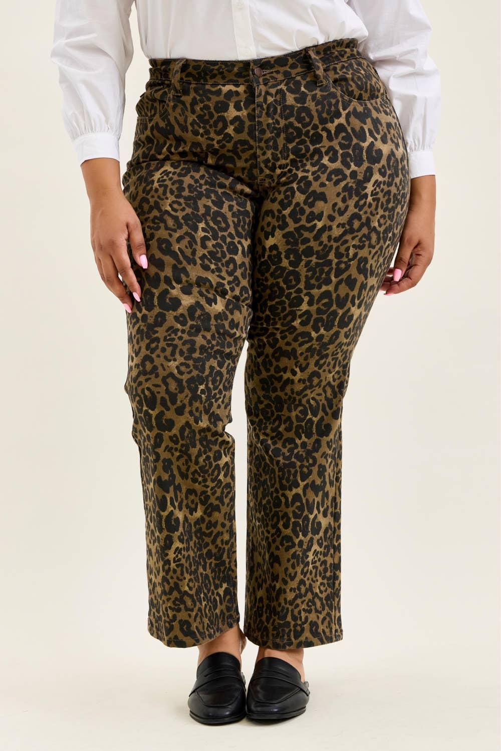 HW Bootcut Leopard Print - PLUS