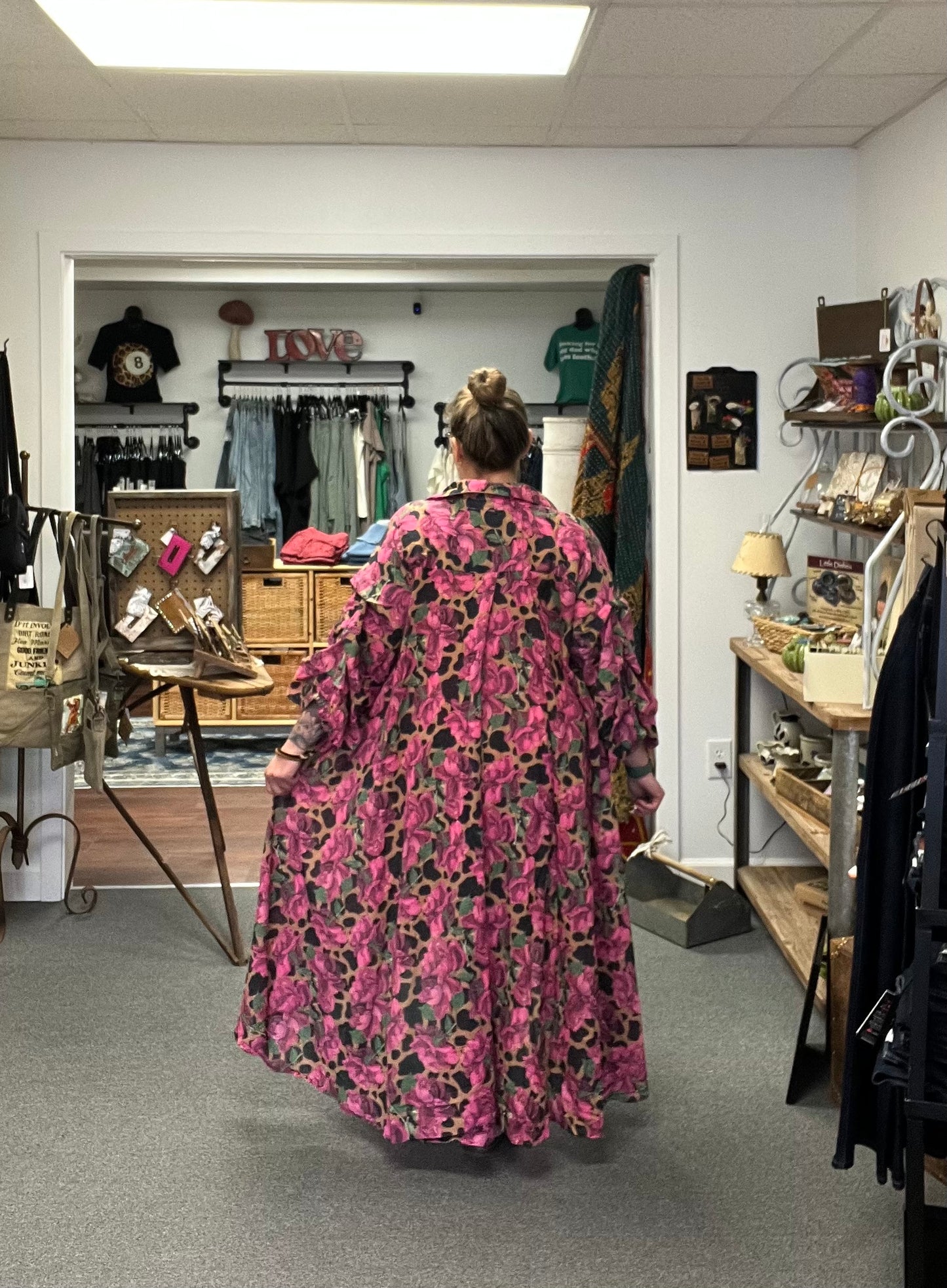 Rose Leopard Duster/Dress