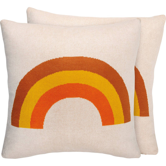 Tricolor Rainbow Pillow
