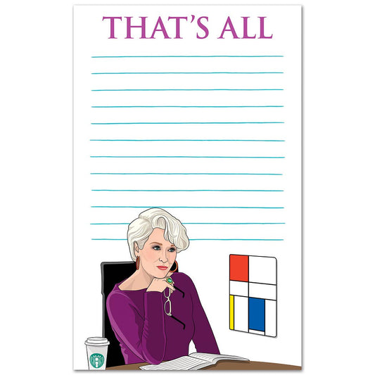 Notepad: The Devil Wears Prada That's All