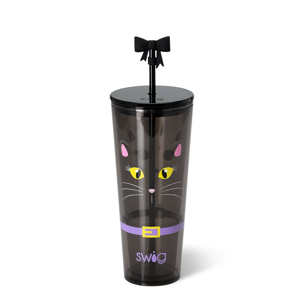 Boo Crew Cat Plastic Tumbler 24oz