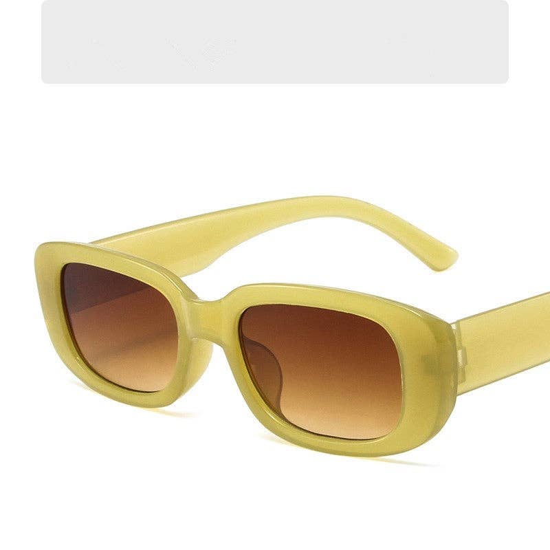 Fashion Sunglasses With Small Frame And Wide Legs