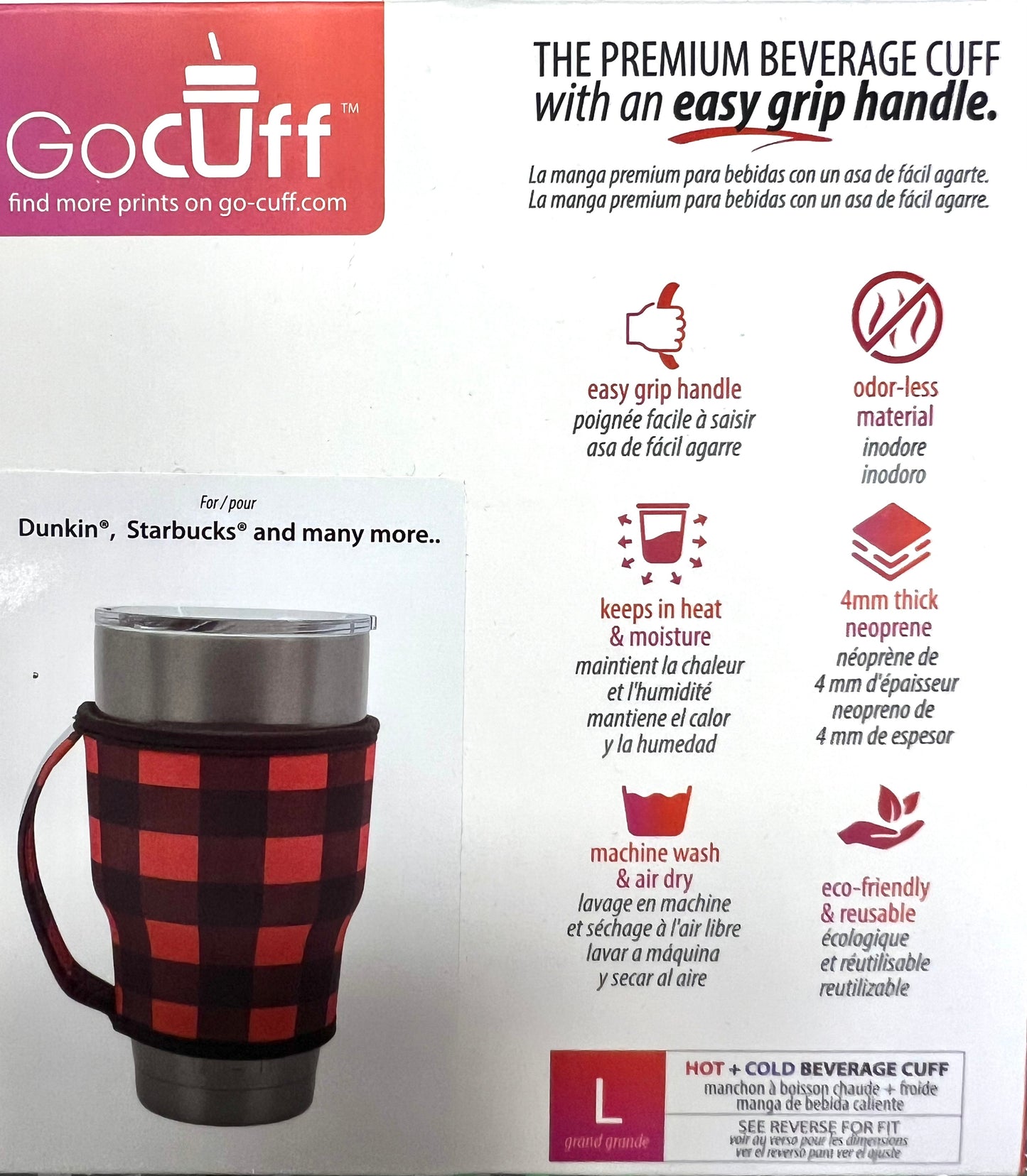 GoCuff Beverage Grip With Handle