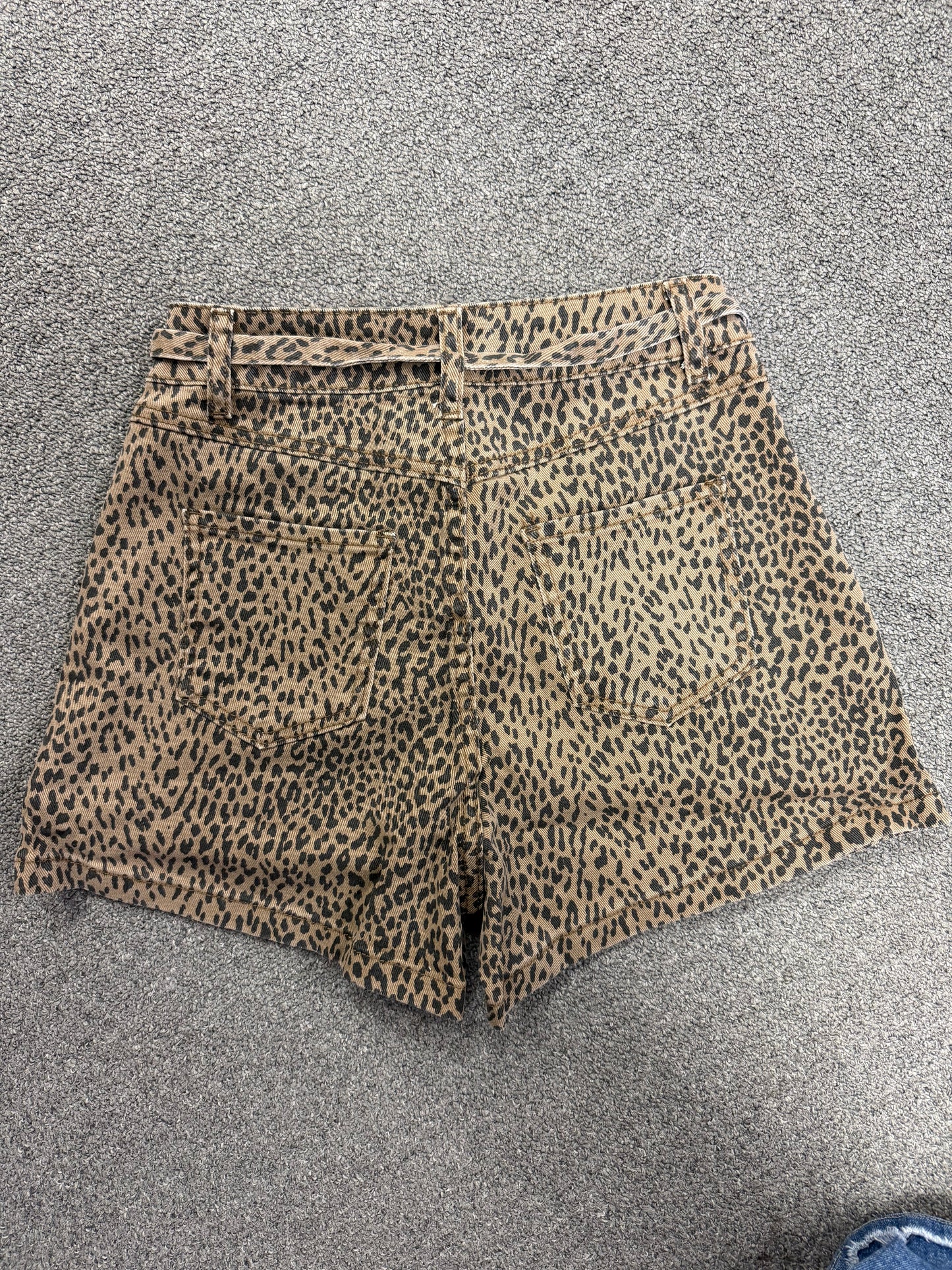 Wild Side Paperbag Leopard Shorts