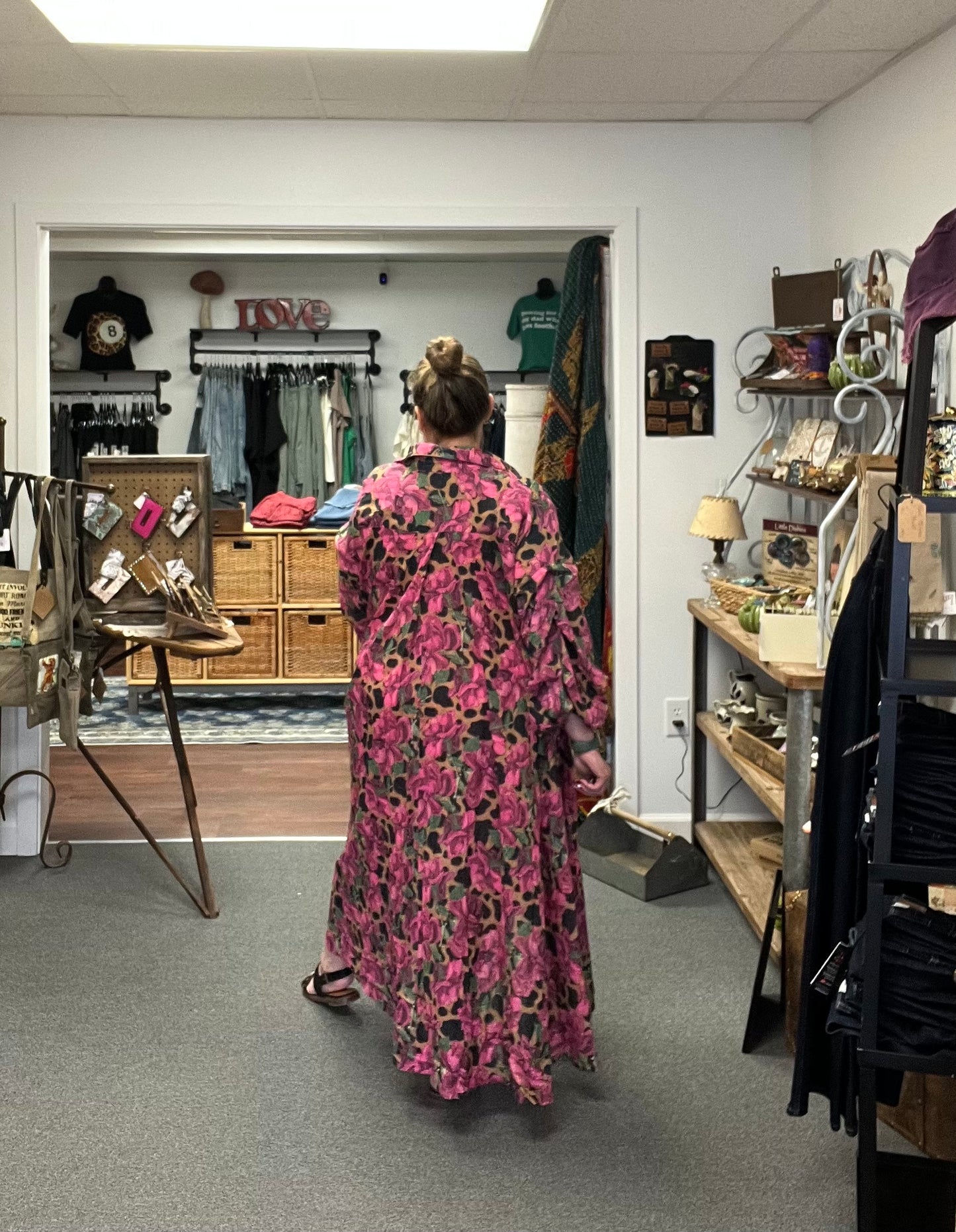 Rose Leopard Duster/Dress