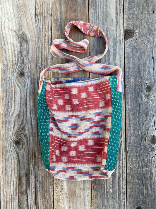 Lightweight Patchwork Quilted Crossbody Cotton Bag   