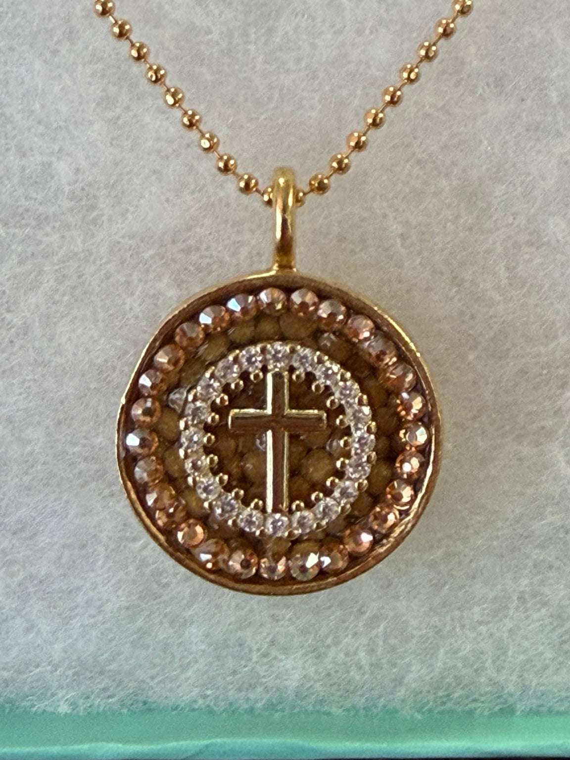 Mustard Seed Answered Prayers Round Necklace
