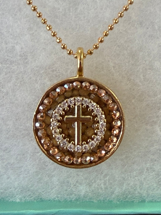 Mustard Seed Answered Prayers Round Necklace