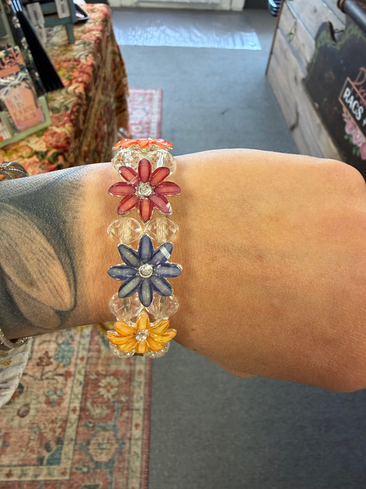 Daisy Bloom Stretch Bracelets
