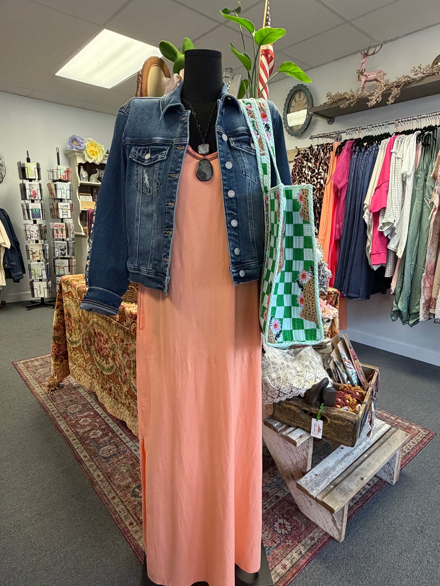 Coral Maxi Dress