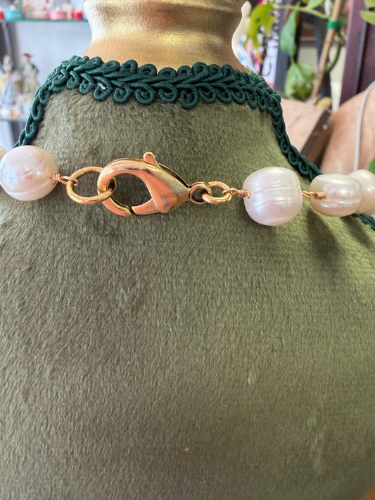 St. Benedict Medal Pearl Necklace