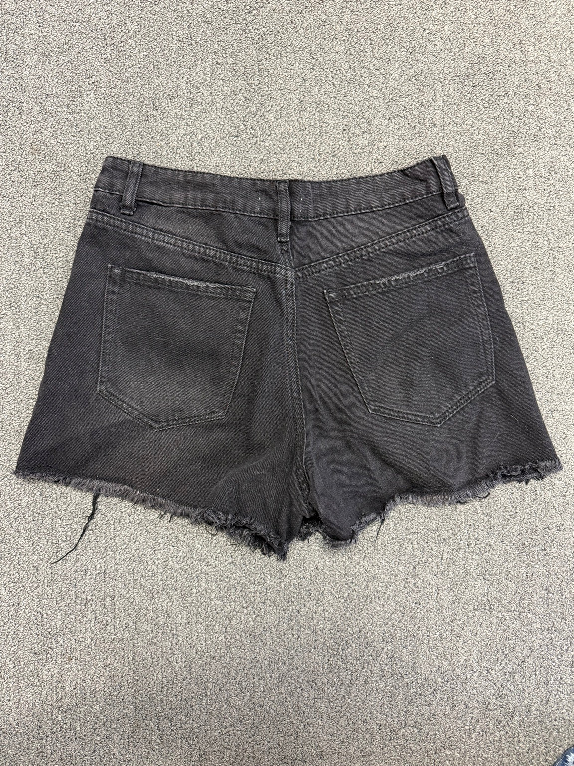 Midnight Rebel Distressed Denim Shorts