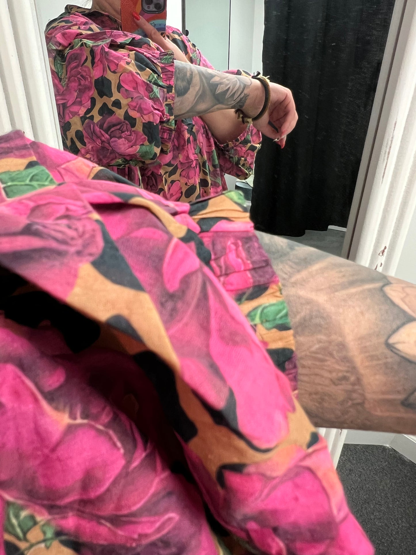 Rose Leopard Duster/Dress