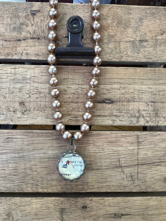 Vintage Pearl Charm Necklaces