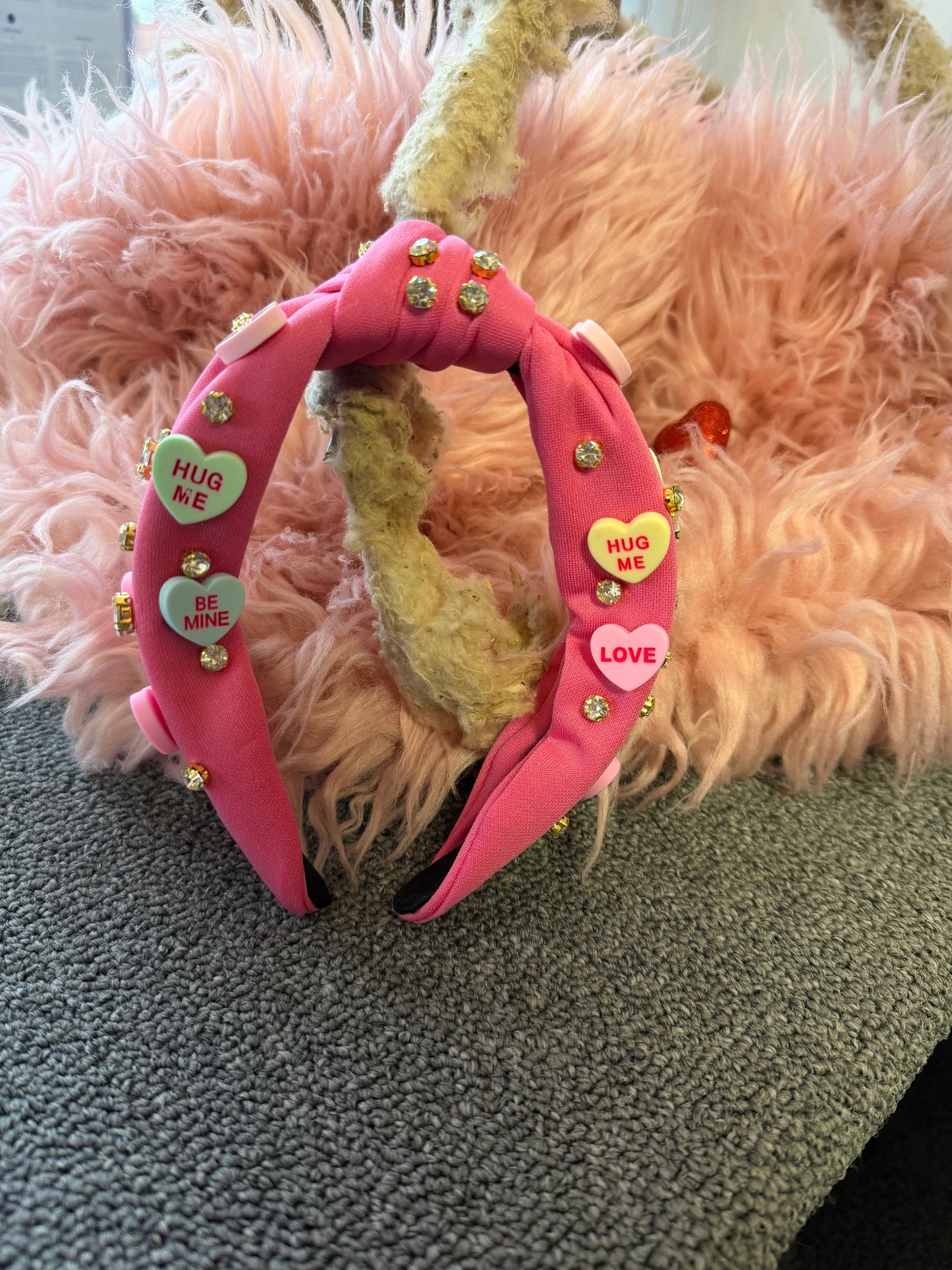 Embellished Valentine Knotted Headband