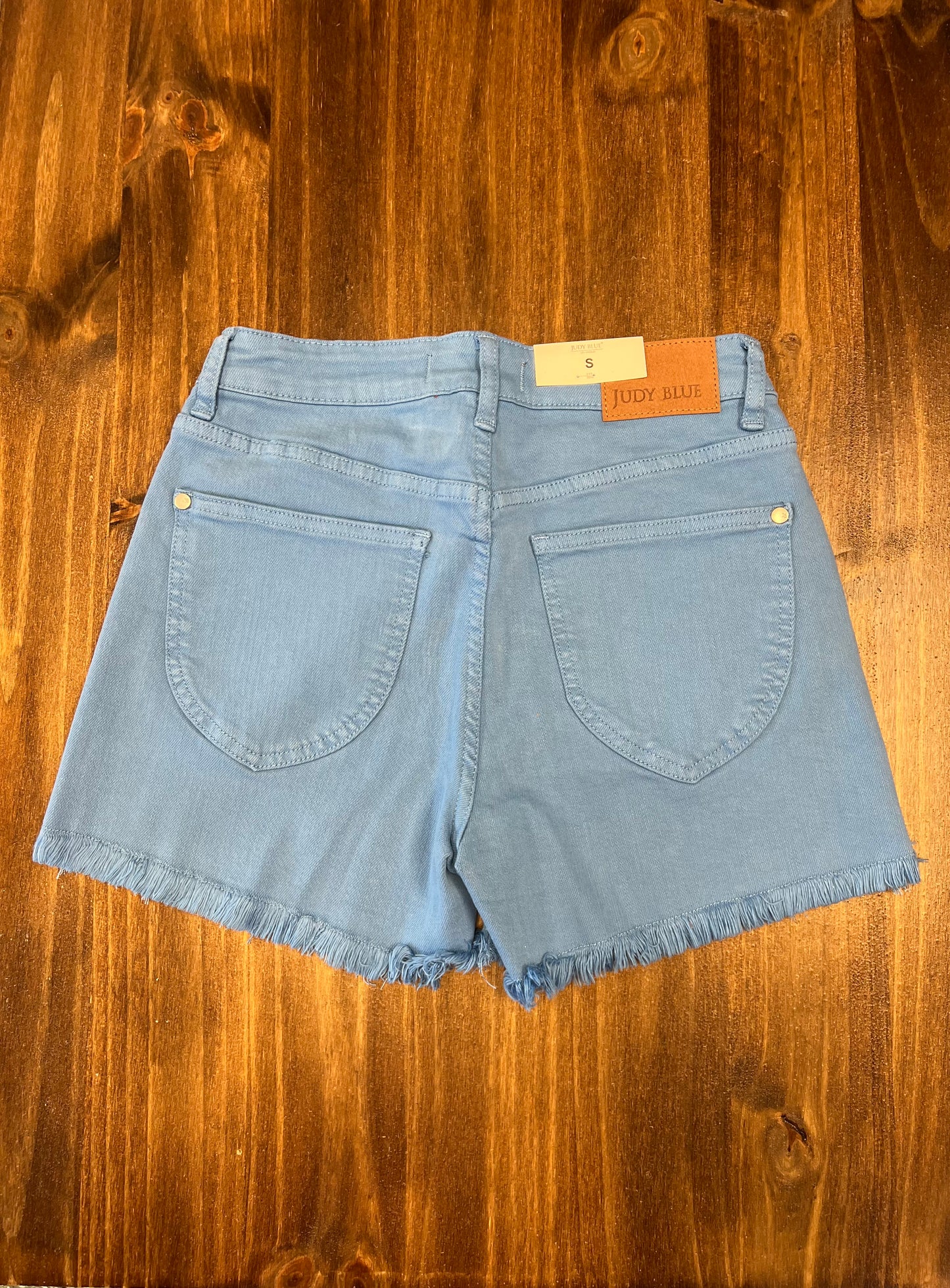 Blue Frayed Judy Blue Shorts